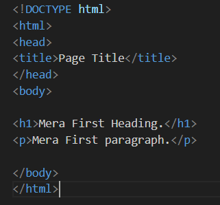 Basic HTML Example
