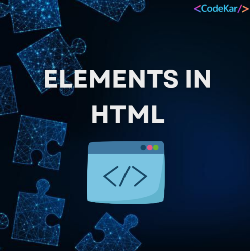 ELEMENTS IN HTML