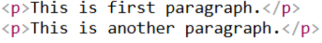 Paragraphs in HTML