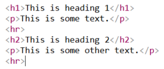 HTML Horizontal Rules 