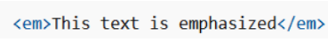 emphasized element