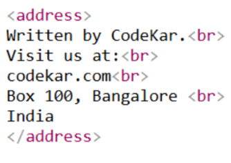 address quotation example