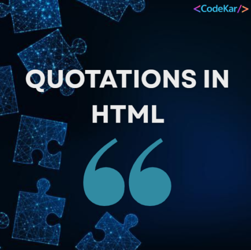 QUOTATIONS IN HTML