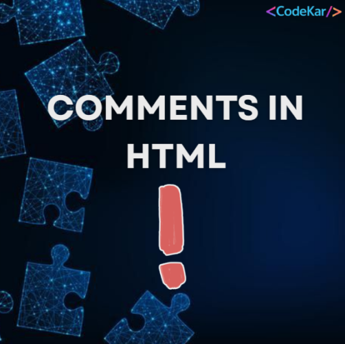 COMMENTS IN HTML