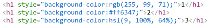 Color Values in HTML