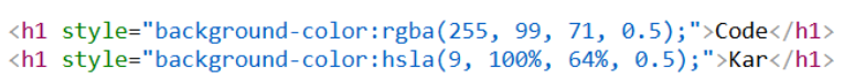 Colors in HTML