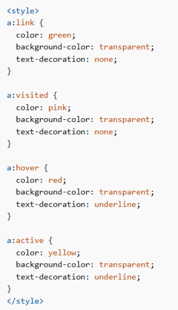 CSS se Link Colors Change Karna 