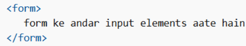 <form> element
