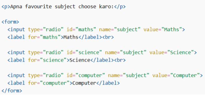 Radio Button 