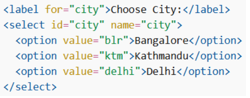 <select> Element