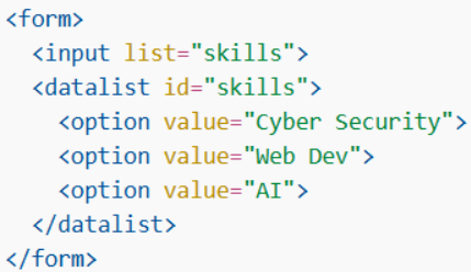 The list Attribute 