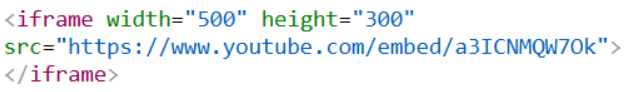 YouTube Videos in HTML