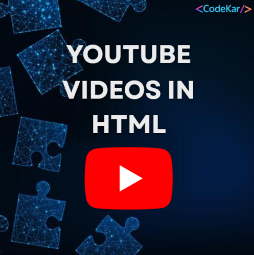 YOUTUBE VIDEOS IN HTML