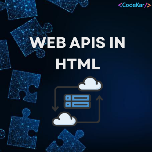 WEB APIS IN HTML