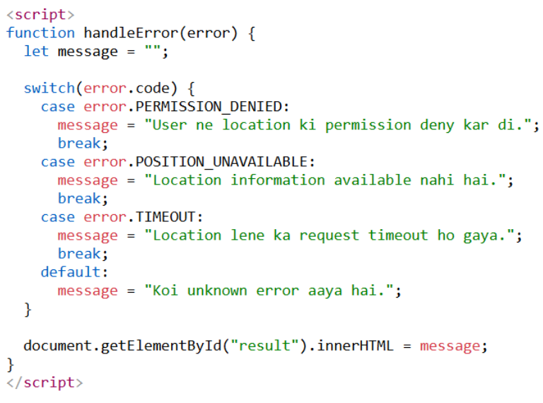 Error Handling aur Rejections