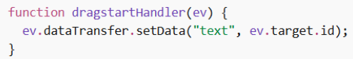  Kya Drag hoga – ondragstart aur setData() 