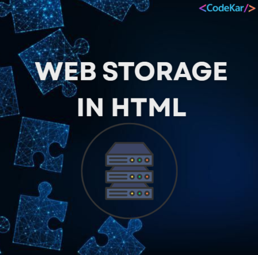 WEB STORAGE IN HTML
