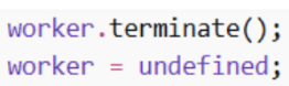terminate()