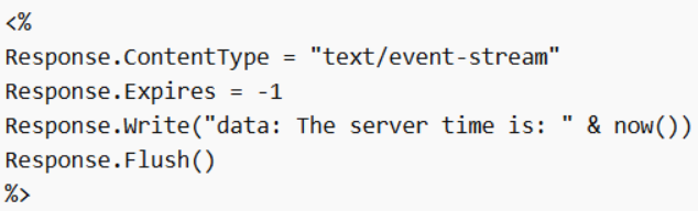 ASP (VB) Code (demo_sse.asp) 