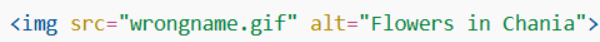The alt Attribute 