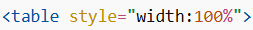 HTML Table Width