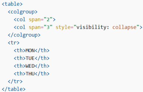 Hide Columns 