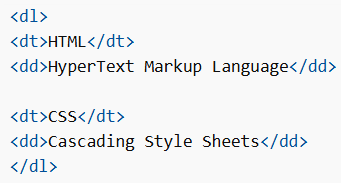 Lists in HTML