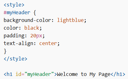 id Attribute in HTML