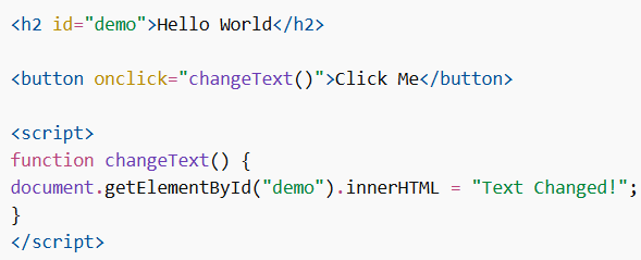 Using the id Attribute in JavaScript