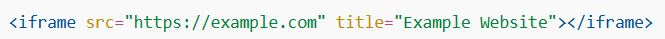 Iframes in HTML