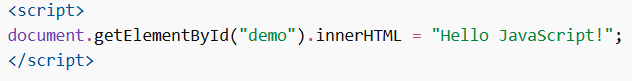 The HTML <script> Tag