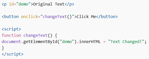 JavaScript in HTML
