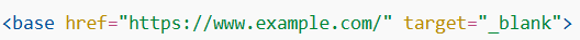 The HTML <base> Element