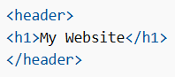 HTML <header> Element