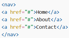 HTML <nav> Element