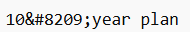 Non-breaking Hyphen
