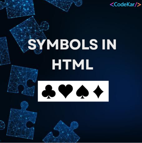 SYMBOLS IN HTML