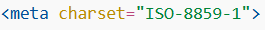 ISO-8859-1 Character Set
