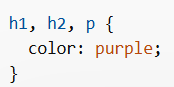 Grouping Selector in CSS