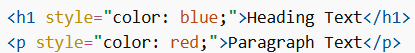 Inline CSS