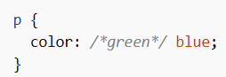 Comment in Middle of Line