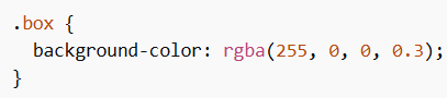 RGBA Colors