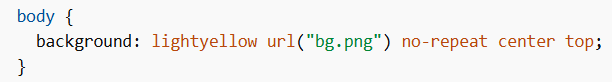 Background Shorthand