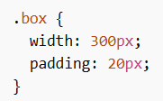 Padding and Element Width