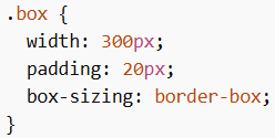 Using border-box