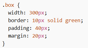 Example of box model