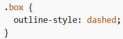 Outline in CSS