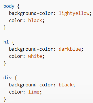 Text Color + Background Color