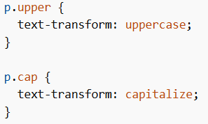 CSS Text Transform