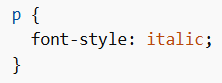 CSS Font Style
